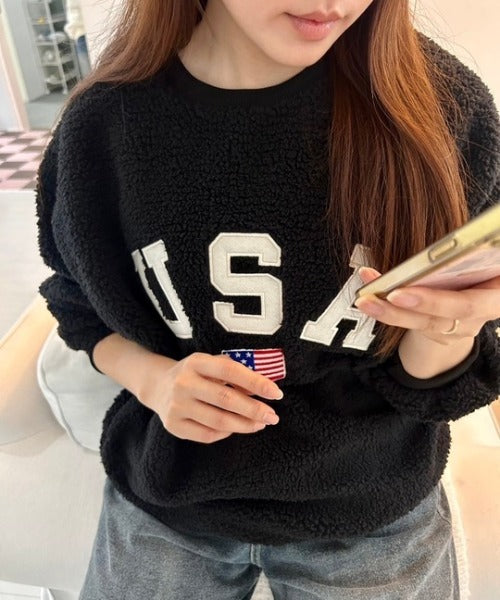 USAモコモコトップス