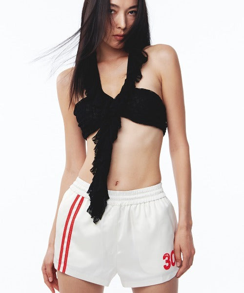 Line Satin Shorts