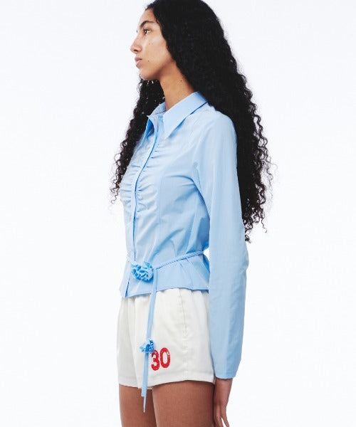 Line Satin Shorts