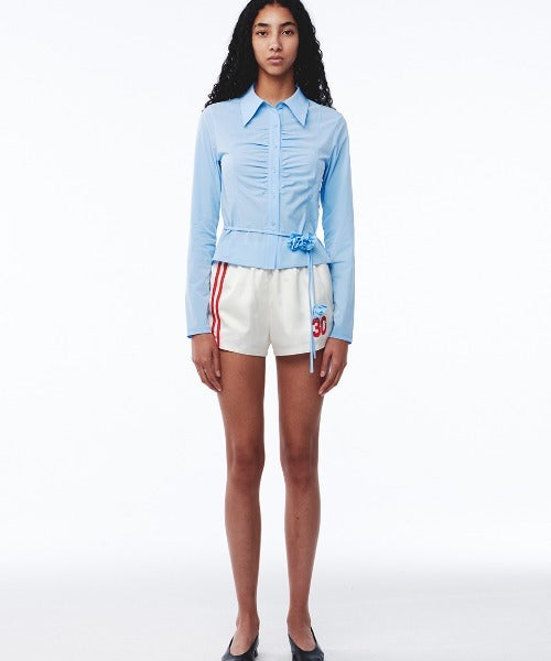 Line Satin Shorts