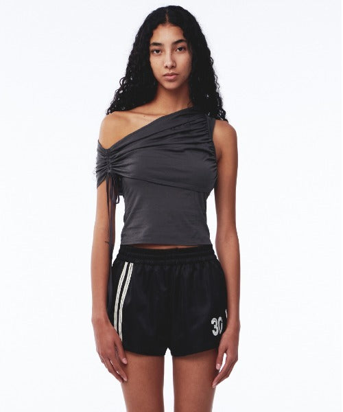 Line Satin Shorts