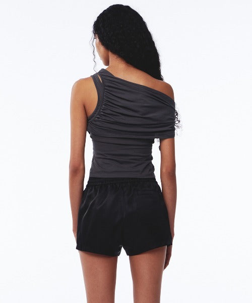 Line Satin Shorts