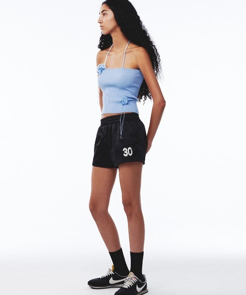 Line Satin Shorts