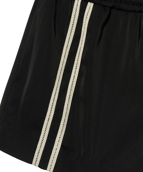 Line Satin Shorts
