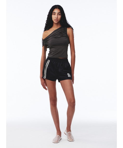 Shirring One Shoulder Top