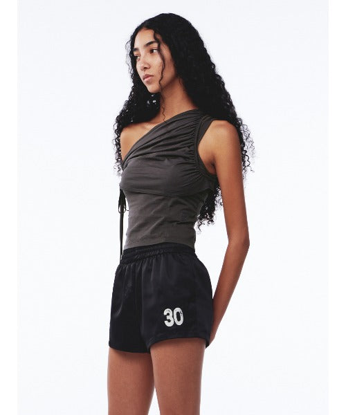 Shirring One Shoulder Top