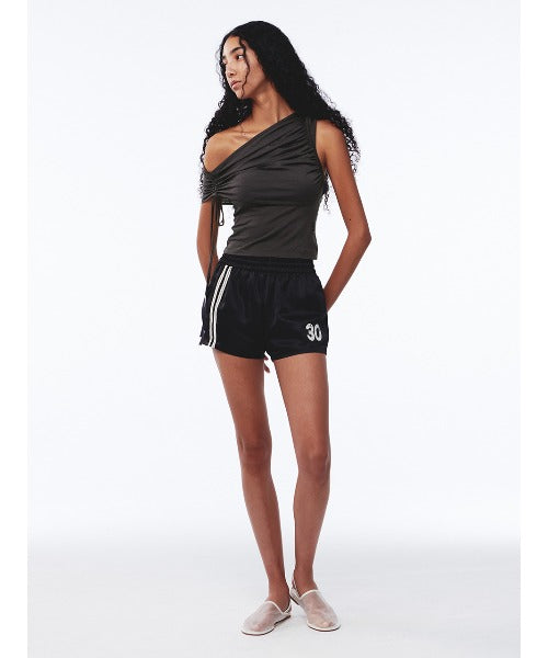 Shirring One Shoulder Top