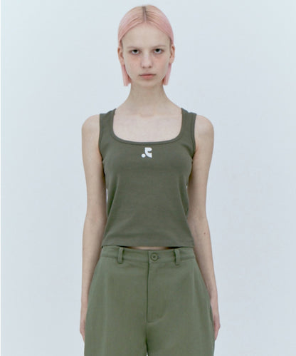 WIDE U-NECK TANK TOP