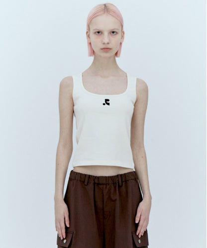 WIDE U-NECK TANK TOP