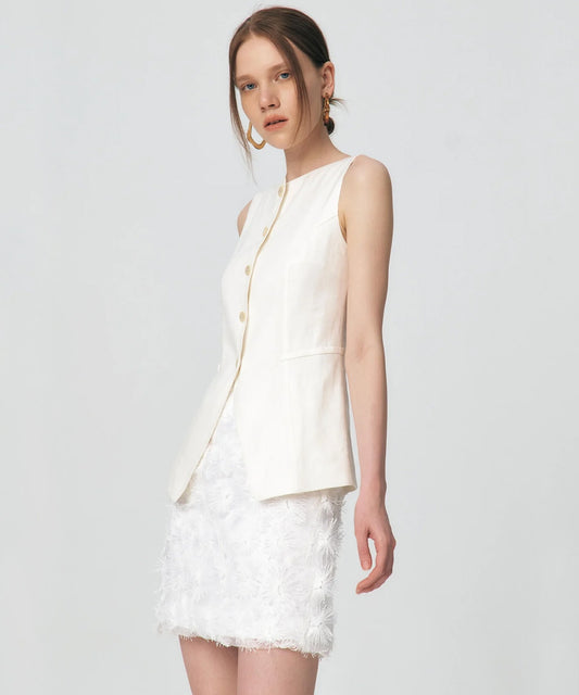 flower Lace Mini Skirt