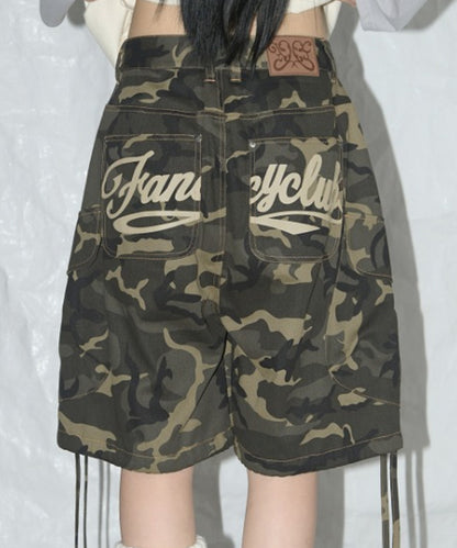 CARGO LETTERING BERMUDA PANTS
