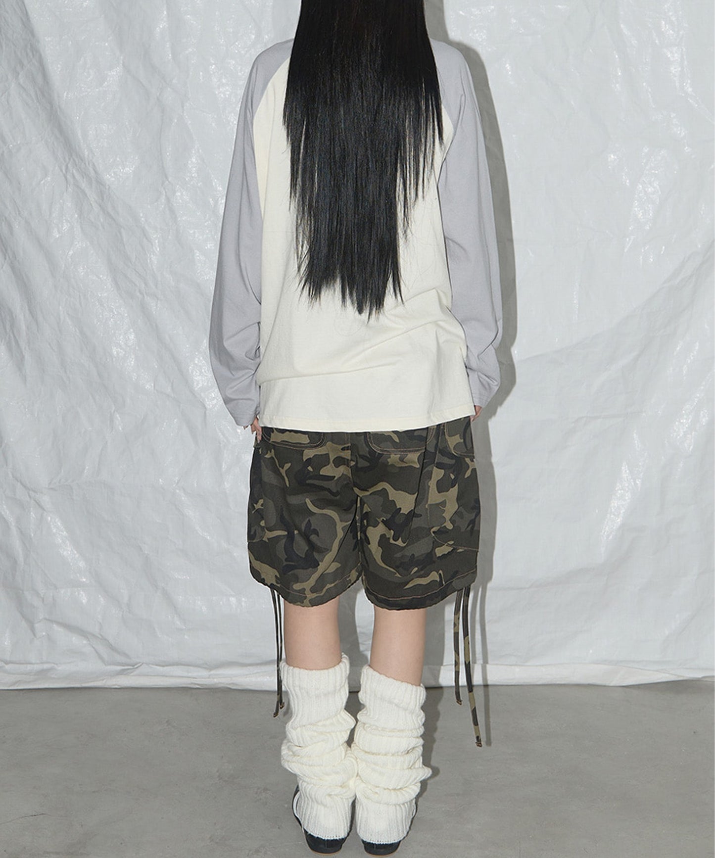 CARGO LETTERING BERMUDA PANTS