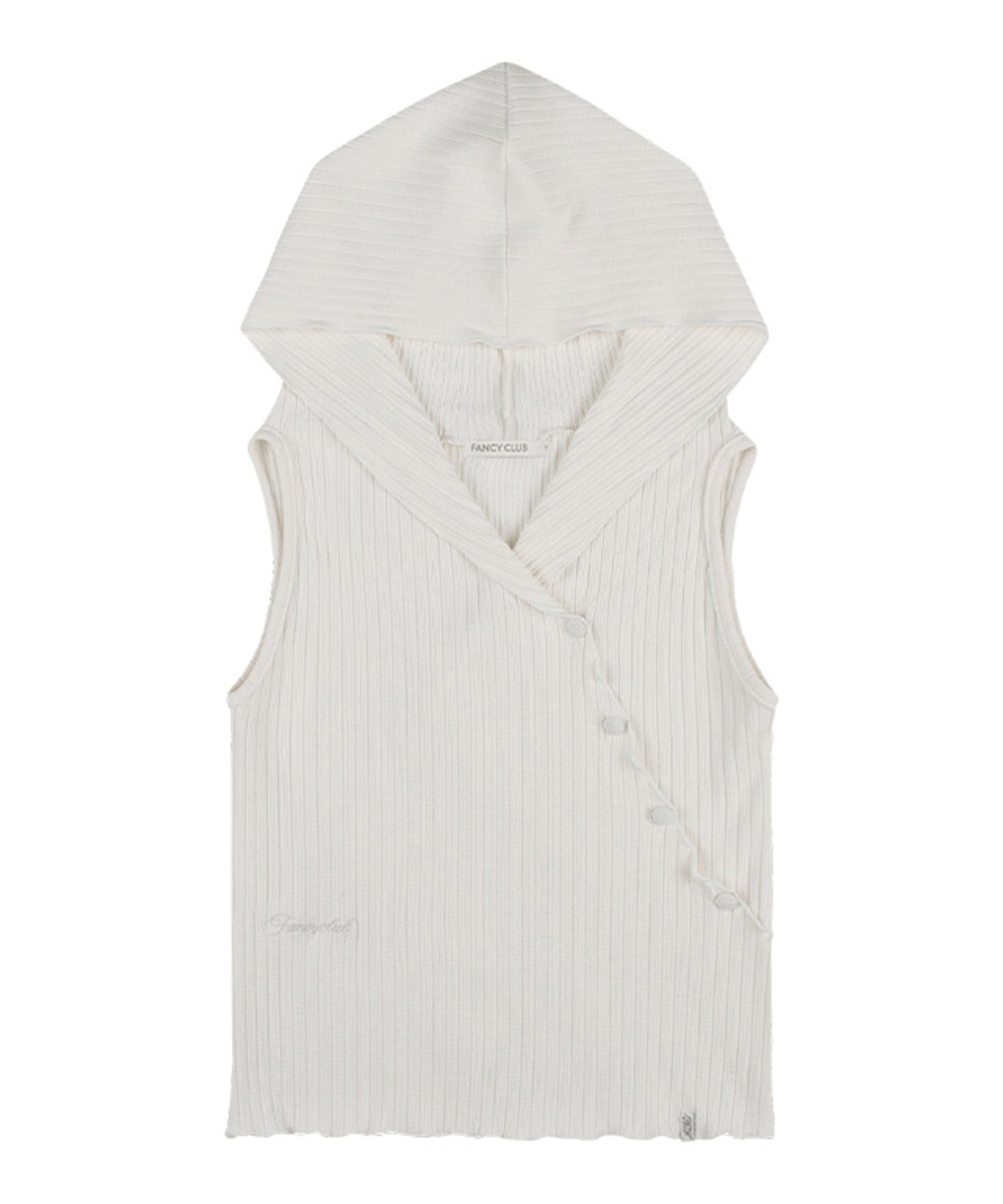FANCY CLUB/ファンシークラブ BIRD COWL SLEEVELESS フードトップス