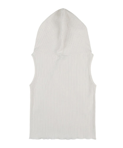 FANCY CLUB/ファンシークラブ BIRD COWL SLEEVELESS フードトップス