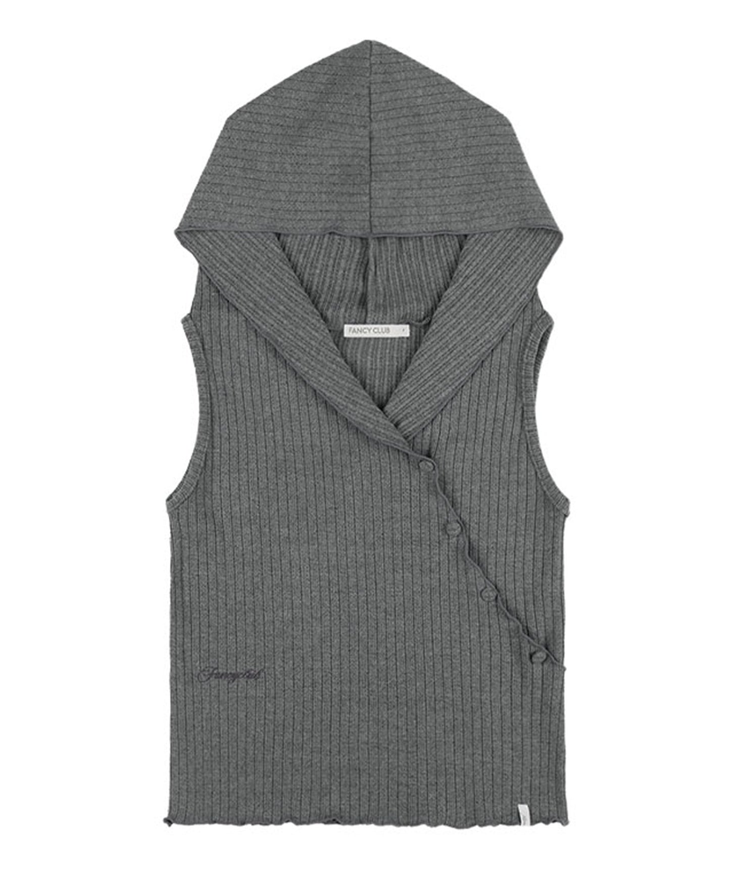 FANCY CLUB/ファンシークラブ BIRD COWL SLEEVELESS フードトップス