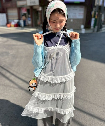 レイヤードレースキャミワンピース