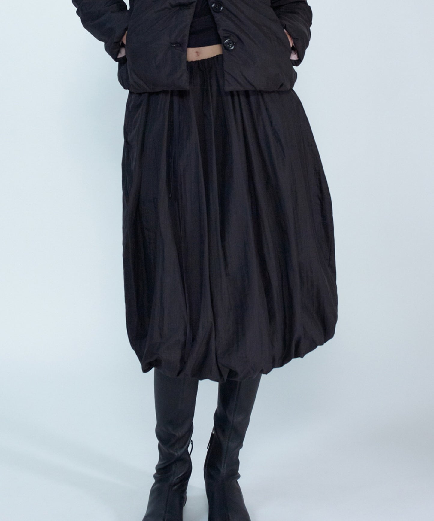 anggae/アンゲ BALLOON PADDED MIDI SKIRT スカート