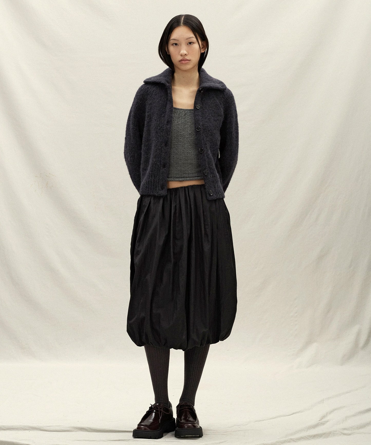 anggae/アンゲ BALLOON PADDED MIDI SKIRT スカート