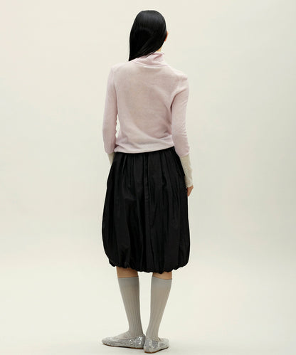 anggae/アンゲ LAYERED TWO TONE TURTLENECK タートルネックトップス