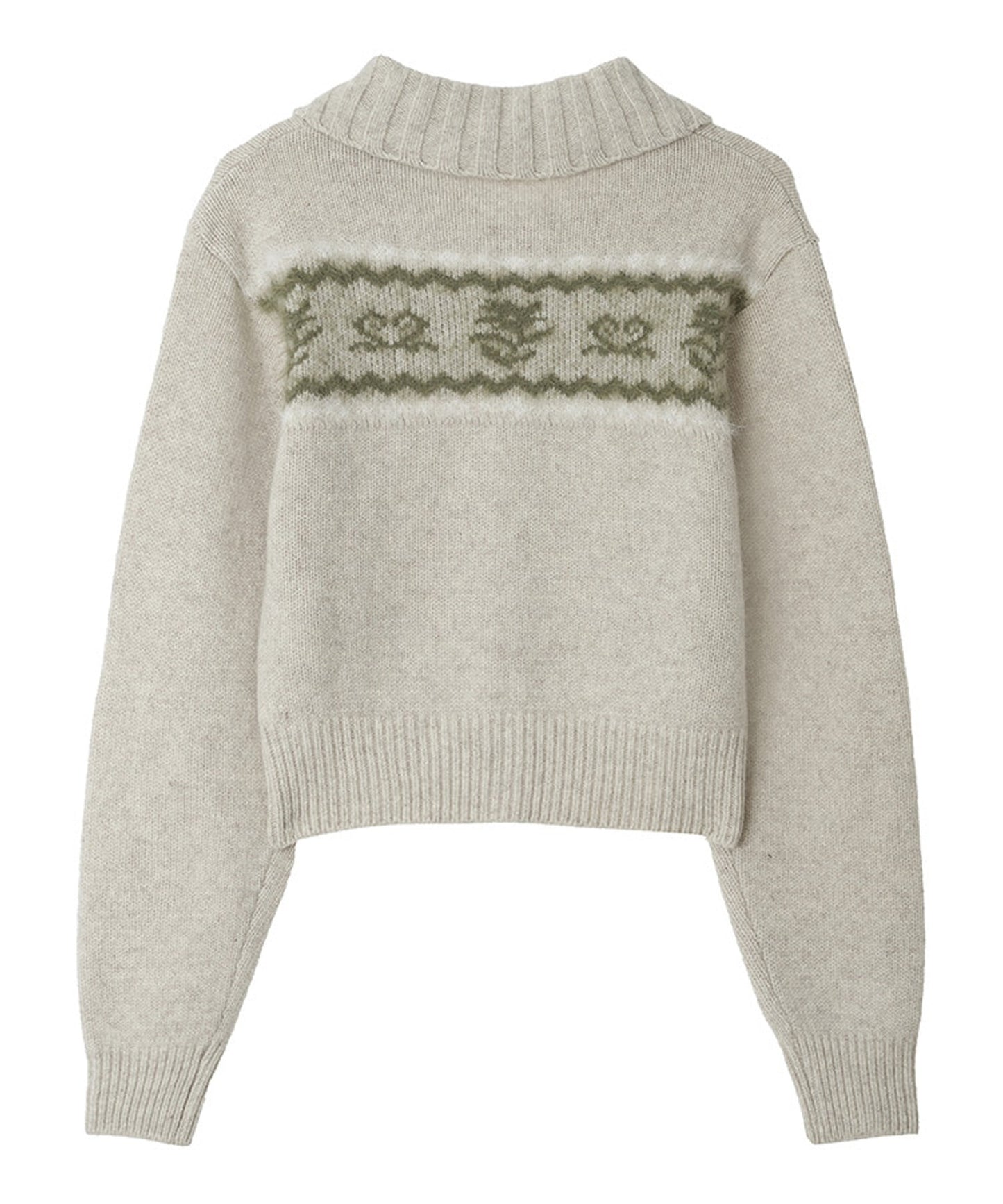 Kijun/キジュン Nordic Knit Cardigan ノルディック柄 ウールニットカーディガン