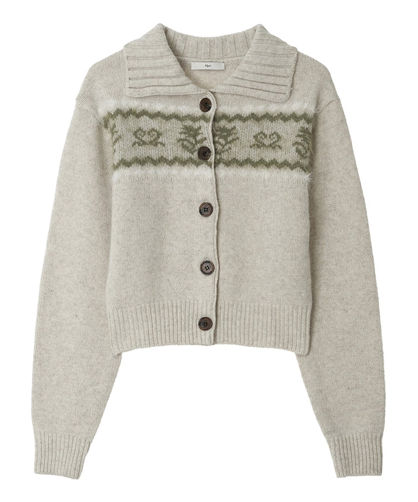 Kijun/キジュン Nordic Knit Cardigan ノルディック柄 ウールニットカーディガン