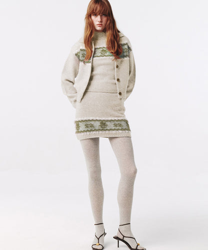 Kijun/キジュン Nordic Knit Cardigan ノルディック柄 ウールニットカーディガン