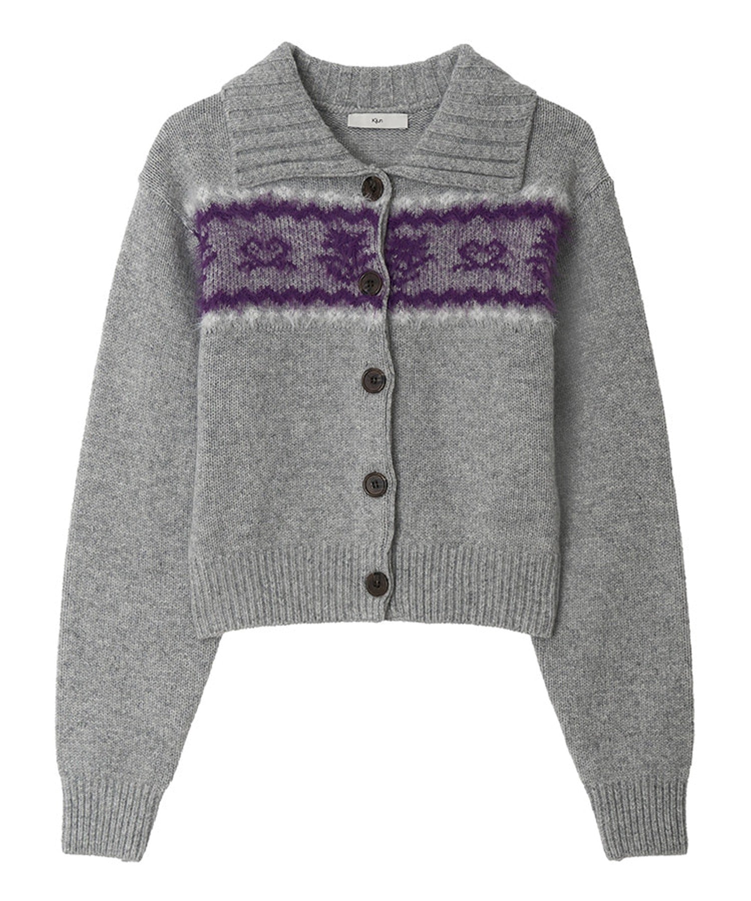 Kijun/キジュン Nordic Knit Cardigan ノルディック柄 ウールニット