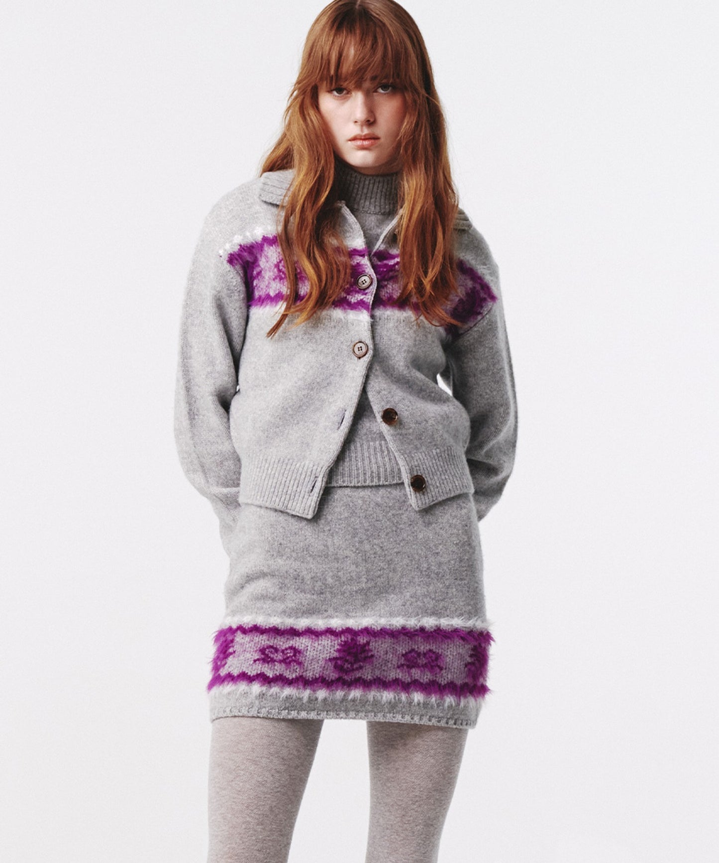 Kijun/キジュン Nordic Knit Cardigan ノルディック柄 ウールニットカーディガン