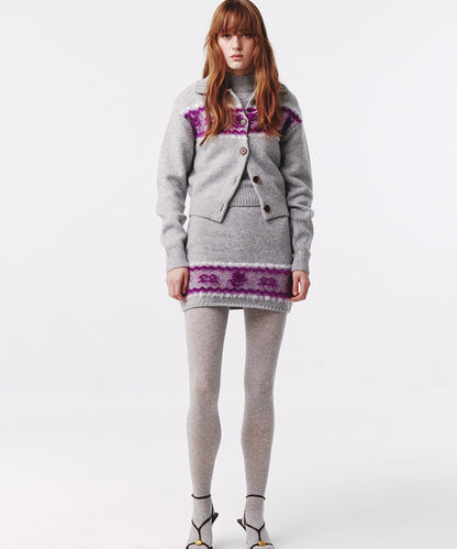 Kijun/キジュン Nordic Knit Cardigan ノルディック柄 ウールニットカーディガン