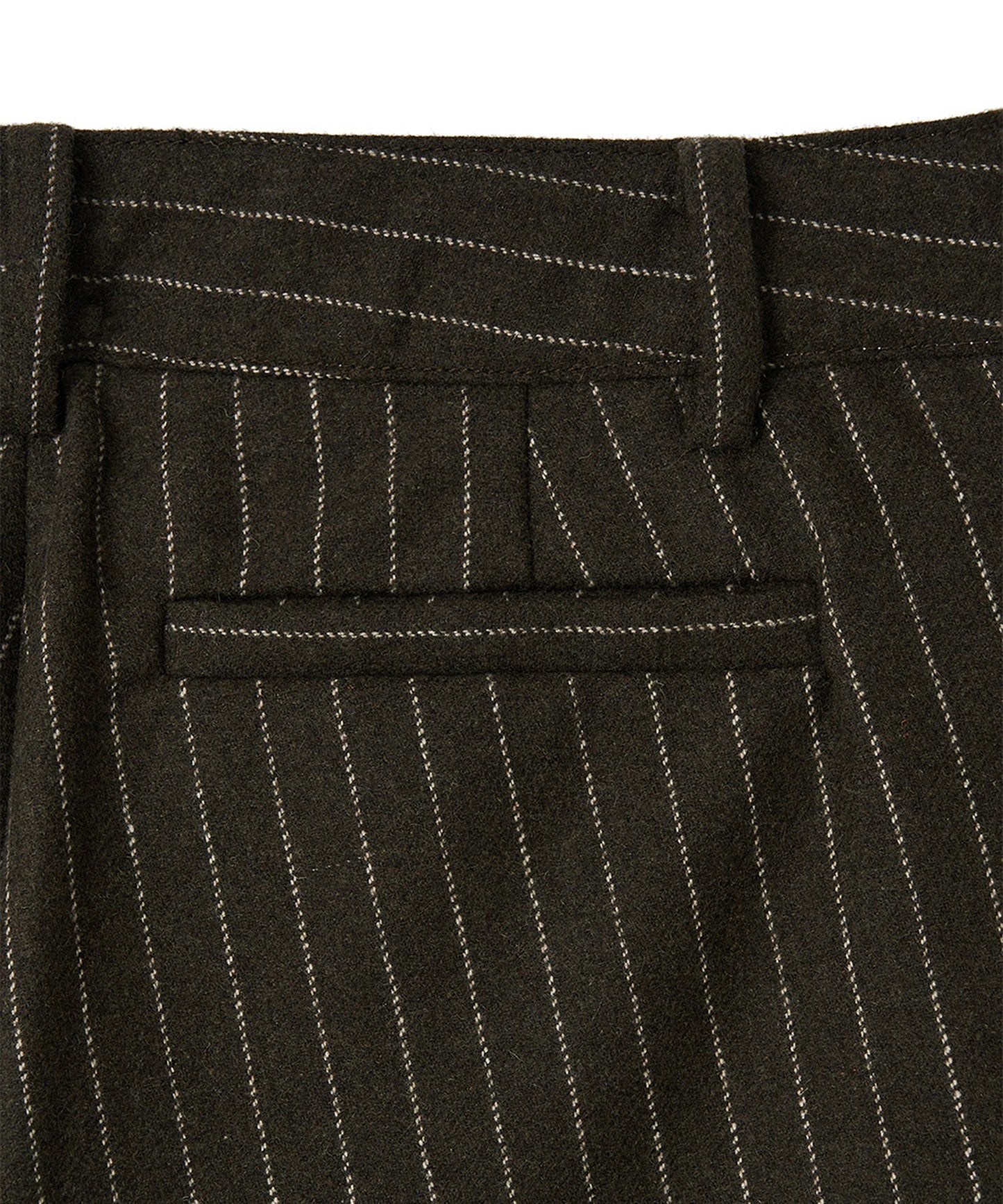 Kijun/キジュン Pin Stripe Wrap Shorts 巻きスカート風 ウール ピンストライプショーツ