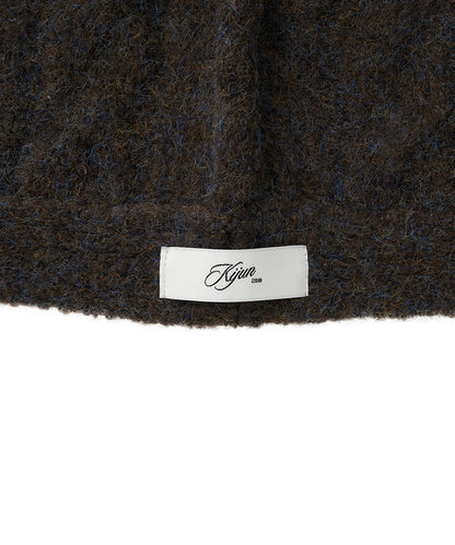 Cable Knit Balaclava ウール モヘア風ニットバラクラバ