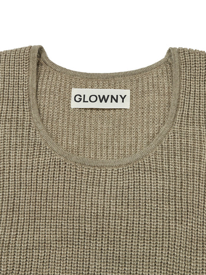 SAHARA DAMAGED WOOL KNIT TOP SET