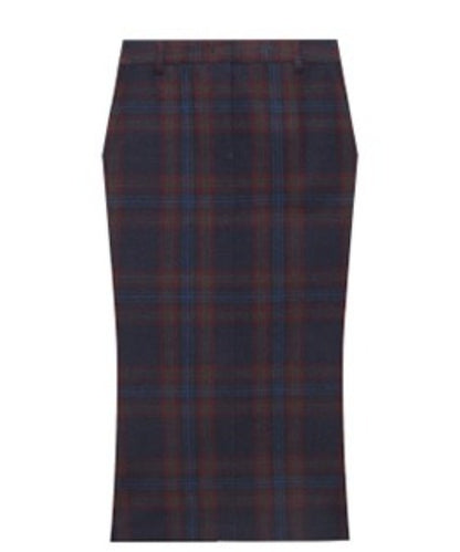 Mermaid wool-blend long skirt