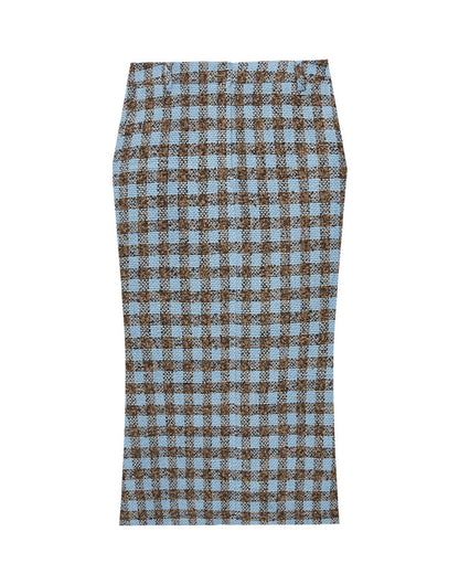 Mermaid wool-blend long skirt