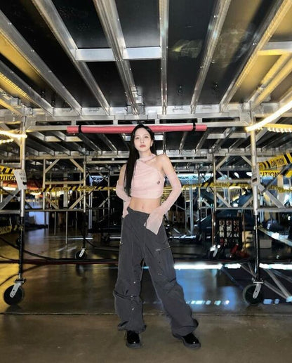 PUCKERING JOGGER PANTS